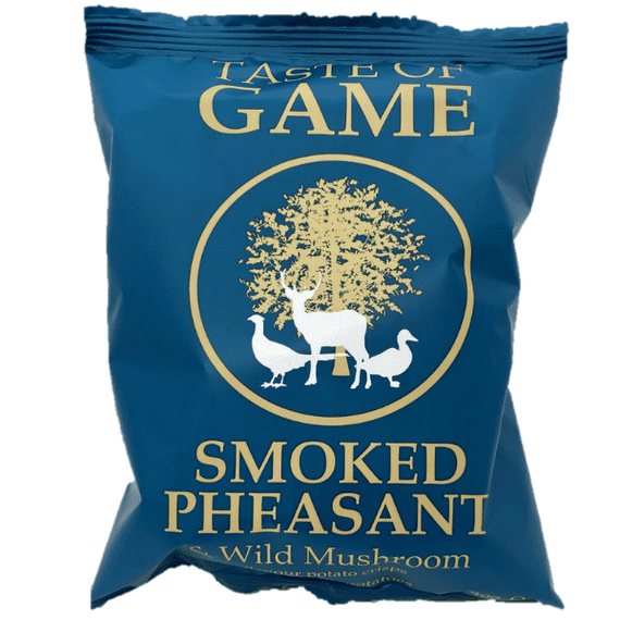 TASTE OF GAME - Smoked Pheasant & Wild Mushroom Crisps 24x40g