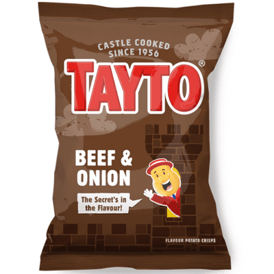 TAYTO Beef & Onion Crisps 32x32.5g