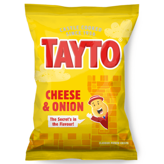 TAYTO Cheese & Onion Crisps 48x32.5g