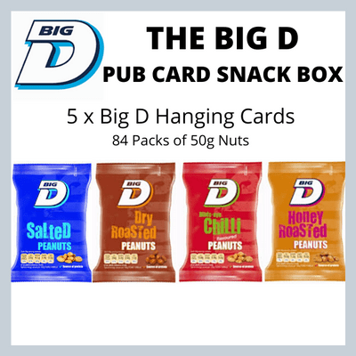 The BIG D Pub Card Snack Box 84x50g Packs