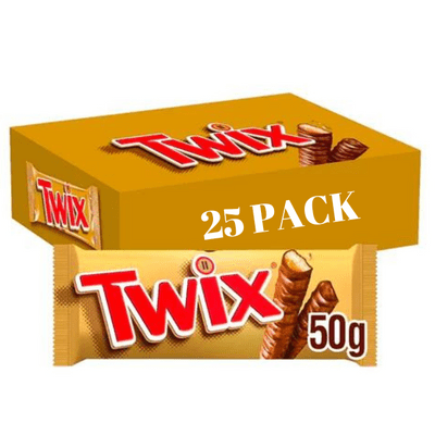 TWIX Twin Chocolate Bars 25 Pack