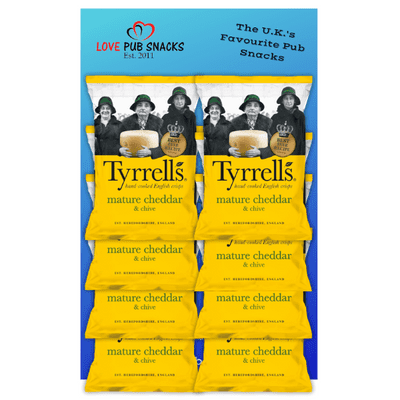 TYRRELLS Pub Card Crisps (Various Flavours) 8x40g