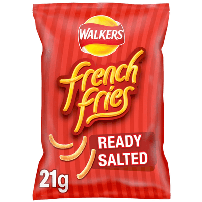 WALKERS French Fries Ready Salted Crisps Standard 32x21g