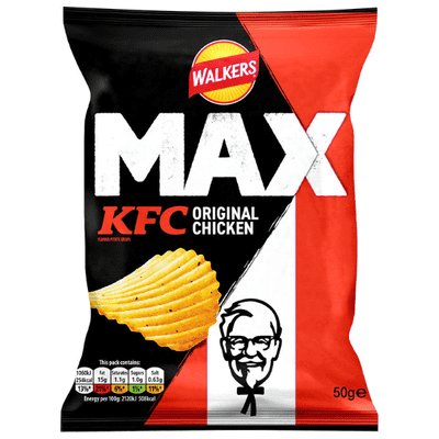 WALKERS MAX KFC Original Chicken Crisps 24x50g
