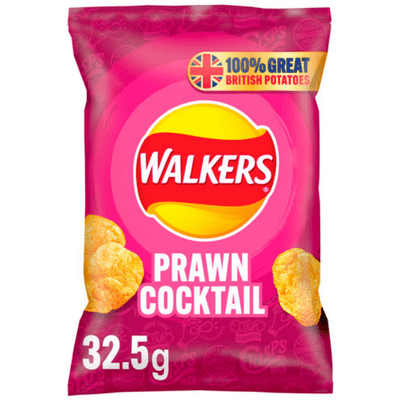 WALKERS Prawn Cocktail Crisps Standard 32.5g