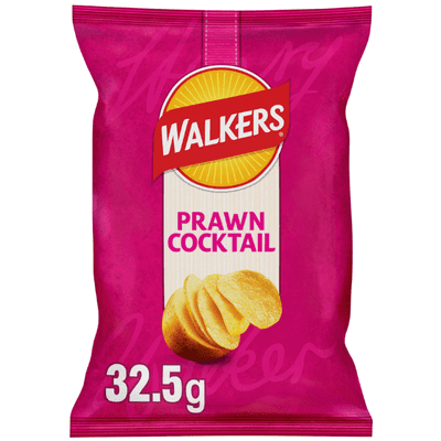 WALKERS Prawn Cocktail Crisps Standard 32x32.5g