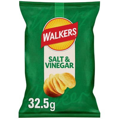WALKERS Salt & Vinegar Crisps Standard 32x32.5g