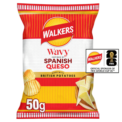 WALKERS Wavy Spanish Queso 24x50g