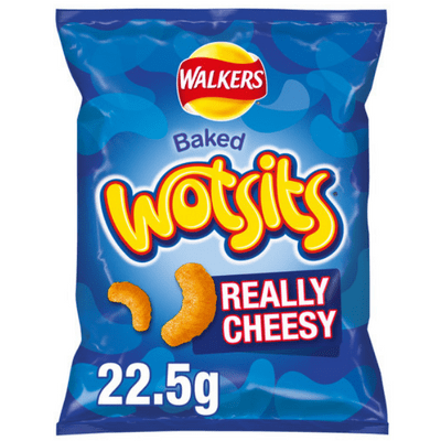 WALKERS Wotsits Really Cheesy Snacks Standard 32x22.5g