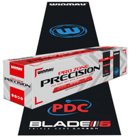 WINMAU Pro Zone Precision PVC Dart Mat with intergrated Oche