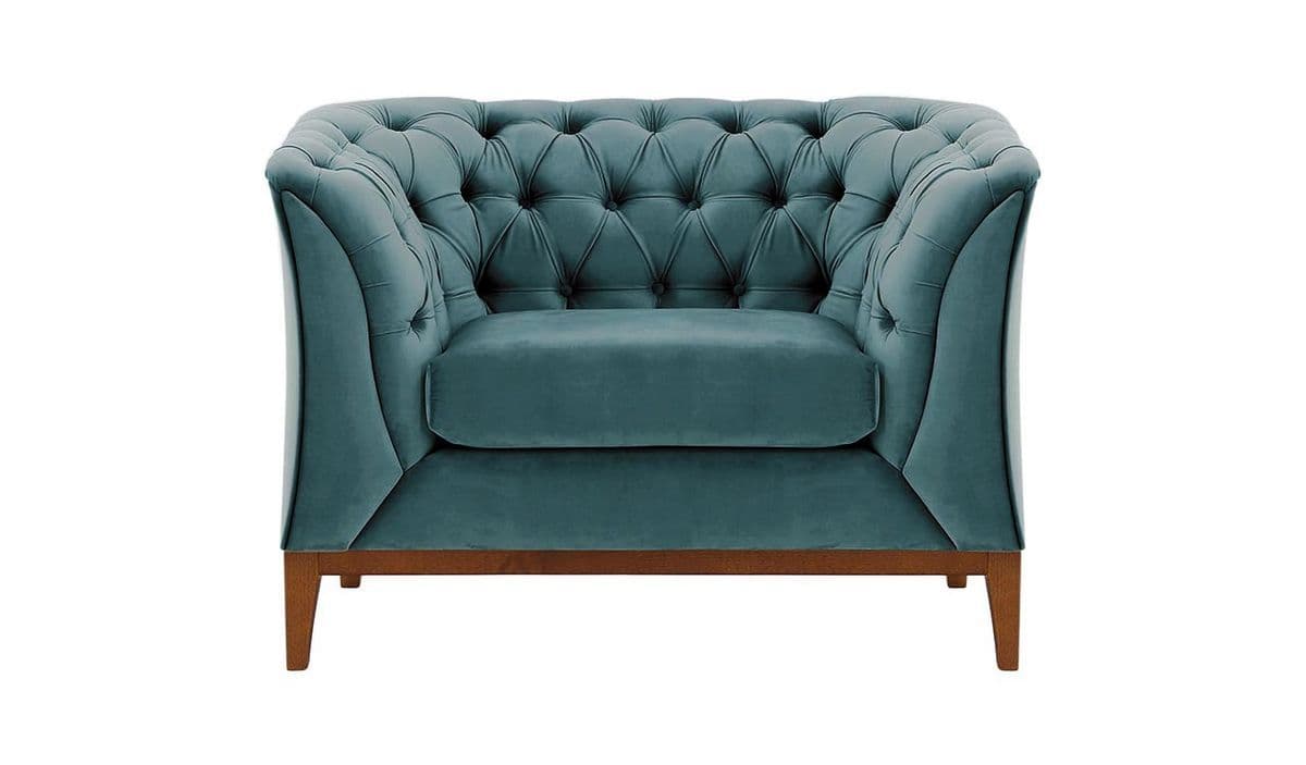 Chesterfield Modern Armchair Wood