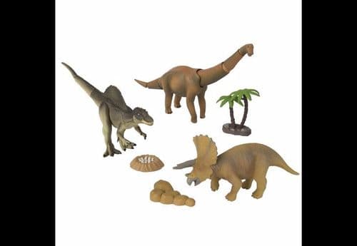 Ania Dino Stomp Value Pack: Triceratops,Brachiosaurus,Spinosaurus & accessoreis