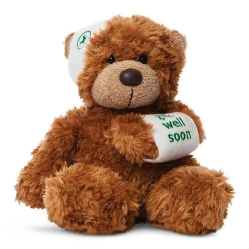 Aurora Bonnie Get Well Soon Bear Cuddly Soft Toy Teddy