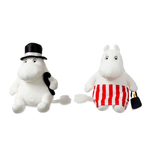 Aurora Moomin The Moomins 8" Plush Mamma And Pappa Cuddly Soft Toy Kids Teddy