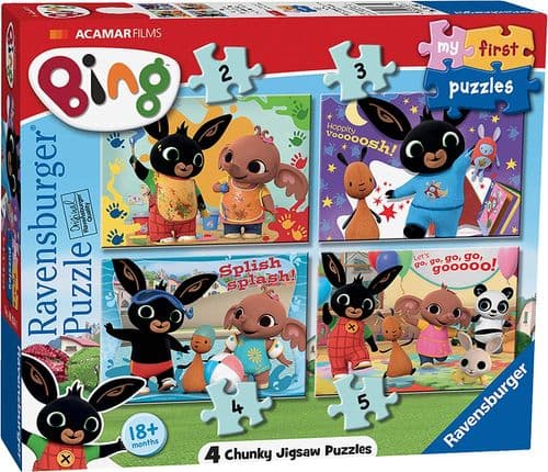 Bing My First Puzzles Ravenburger - 4 Chunky Jigsaw Puzzles