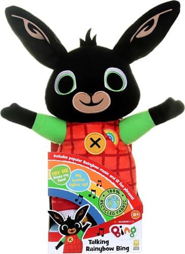 Bing Talking Rainybow Bing Soft Toy