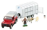 Britains Land Rover Sheep Farmer Play Set Toy 1:32 Scale