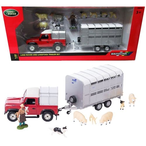 Britains Land Rover Sheep Farmer Play Set Toy 1:32 Scale
