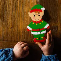 Christmas Elf Wooden Puzzle 4 Pieces