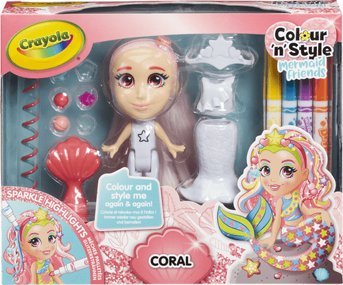 Crayola Colour & Style Mermaid Friends Coral