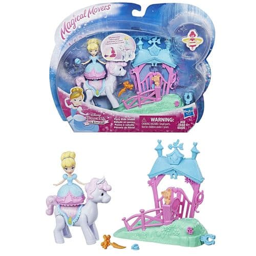 Disney Princess Cinderella's Magical Movers Pony Ride Stable Toy Playset