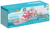 Fun Little Toys Pink Transport Vehicles  + 4 Mini Vehcles
