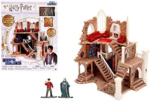 Harry Potter Gryffindor  Tower Playset  Includes 2 Metal   4CM Figurines