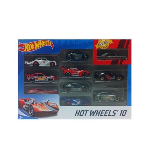 Hot Wheels 10 Toy 1:64 Scale Car Pack Vehicle Contents Vary