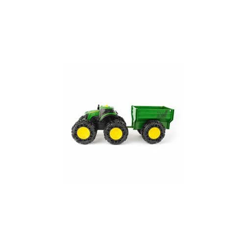 John Deere  8"  Monster Treads Lights & Sound Tractor  With Wagon  47353