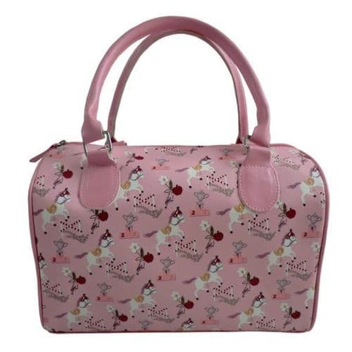Kids Pink Pony Print Handbag
