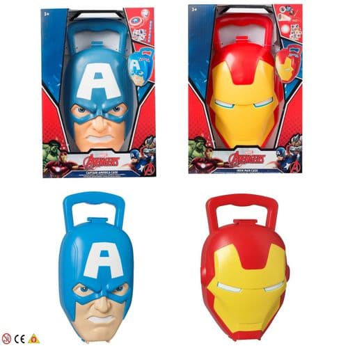Marvel Avengers Toy Novelty Shaped Case Iron Man or Captain America 3+ Years