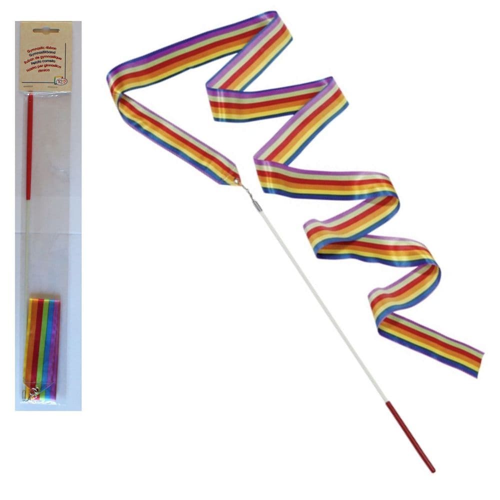 Material Ribbon Dance Rhythmic Gymnastic Streamer Twirling Rod Multi ...