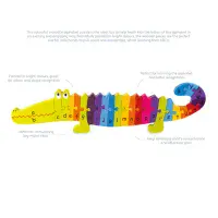 Orange Tree Toys Crocodile Alphabet Wooden Puzzle