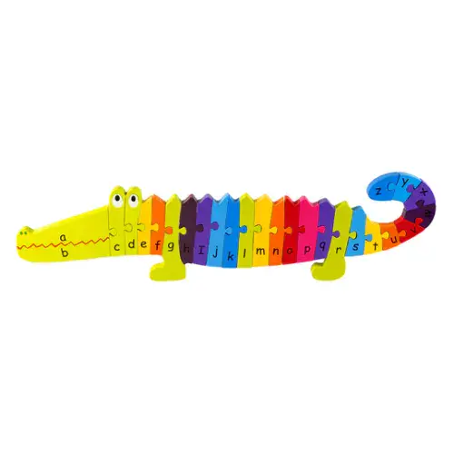 Orange Tree Toys Crocodile Alphabet Wooden Puzzle