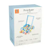 Orange Tree Toys  Push  Along Wooden Peter Rabbit Block Trolley