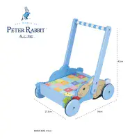 Orange Tree Toys  Push  Along Wooden Peter Rabbit Block Trolley