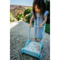 Orange Tree Toys  Push  Along Wooden Peter Rabbit Block Trolley