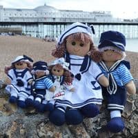 Sailor Dress Rag Doll 40cm