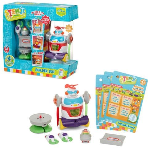 Stem Jr.Junior By Little Tikes Builder Bot Make a Toy Robot 3+ Years Robot Fun!