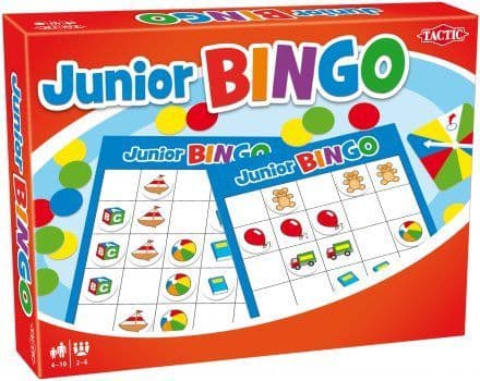 Tactic Games Junior Bingo for Ages 4-10 Years 2-6 Players