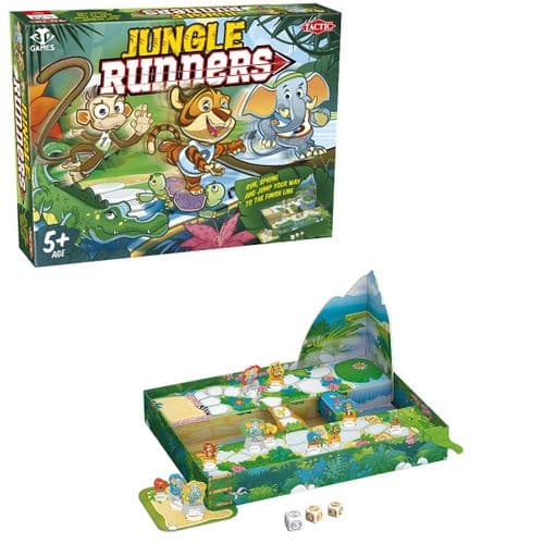Tactic Jungle Runners Board Game - Family - Kids Game By Tactic Games