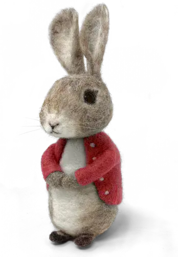 The Crafty Kit Company Bertie Bunny Needle Felting Kit