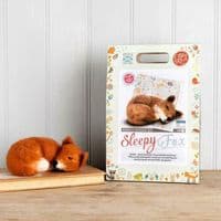 The Crafty Kit  Sleepy Fox Needle Felting Kit Age 10+