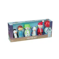 The Snowman & The Snowdog Wooden Skittles