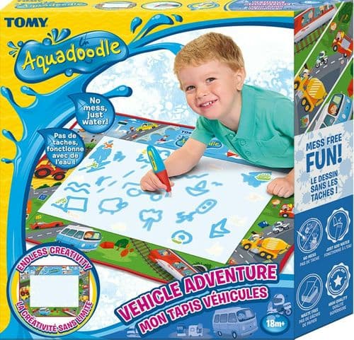 Tomy Aquadoodle Vehicle Adventure Mat For Ages 18+ Months Drawing - Art Fun.