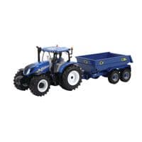 Tomy Britains New Holland T6 Tractor With Trailer Play 43268