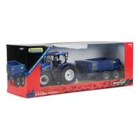 Tomy Britains New Holland T6 Tractor With Trailer Play 43268