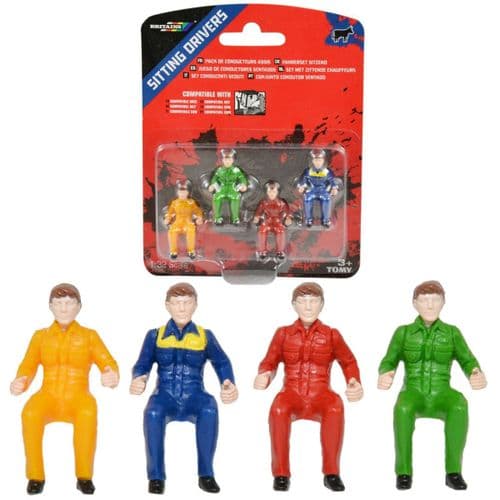 Tomy Britains Sitting Drivers For Use In Toy Tractors With Removable Cab