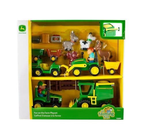 Tomy John Deere 1st Farming Fun - Fun On The Farm 20 Piece Playset
