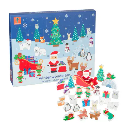 Winter Wonderland Wooden 24 Piece Advent Calendar